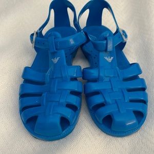 Armani Junior Rubber Cage Sandal
